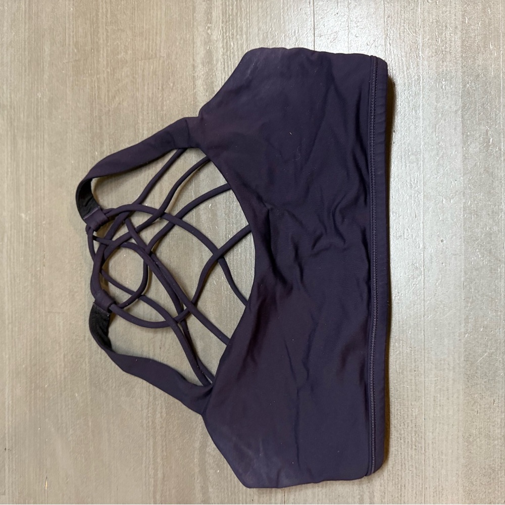 Lululemon Athletica Black Strappy Sports Bra